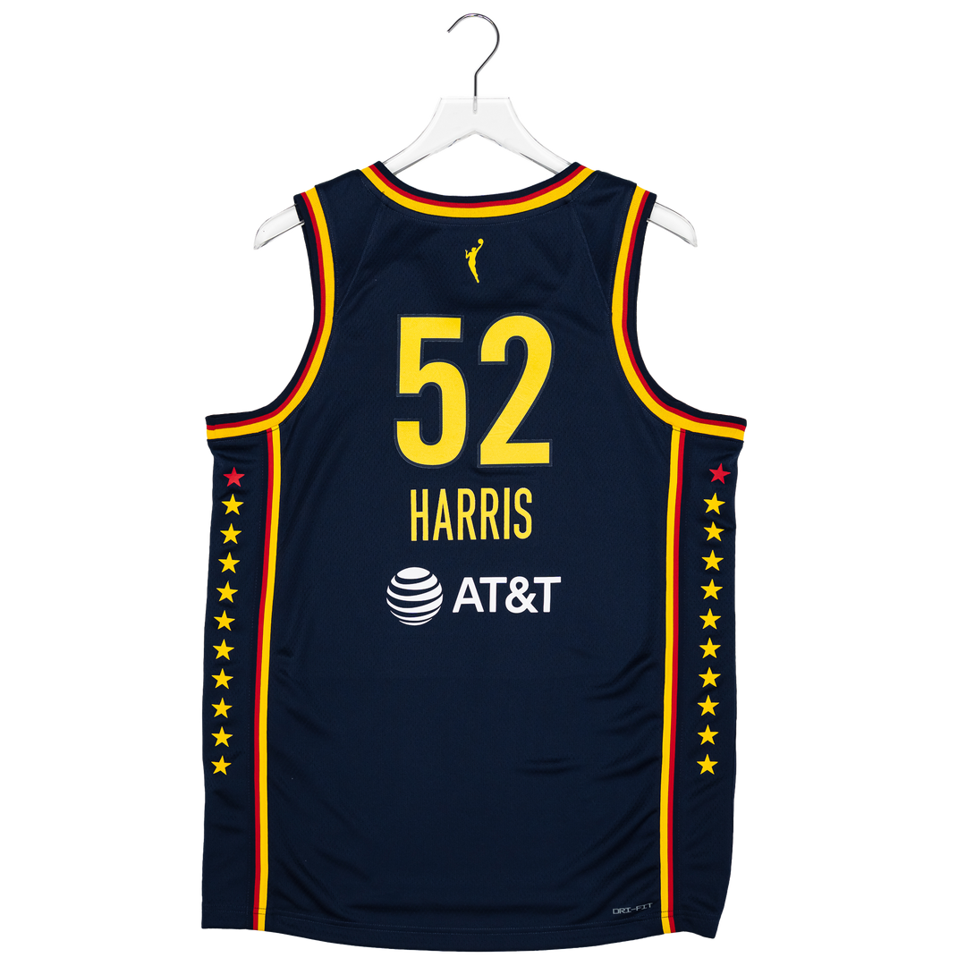 Adult Indiana Fever #52 Ty Harris Explorer Swingman Jersey in Navy by Nike