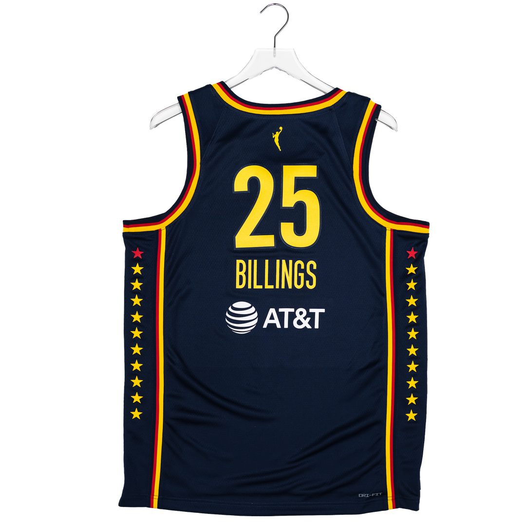 Adult Indiana Fever #25 Monique Billings Explorer Swingman Jersey in Navy by Nike