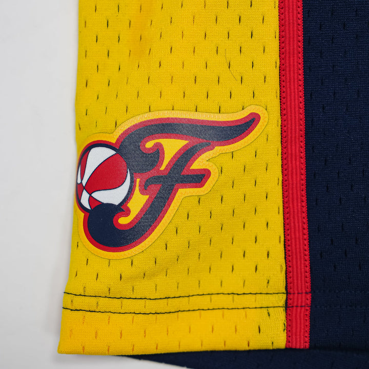 Adult Indiana Fever 2002 Throwback Swingman Shorts in Navy by Mitchell & Ness