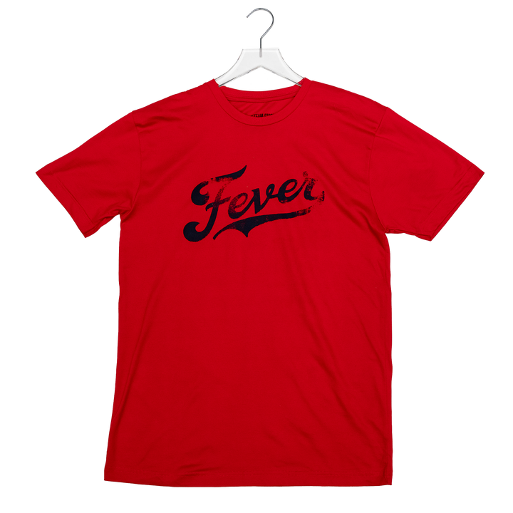Adult Indiana Fever Script T-shirt in Red by Fever Team Store