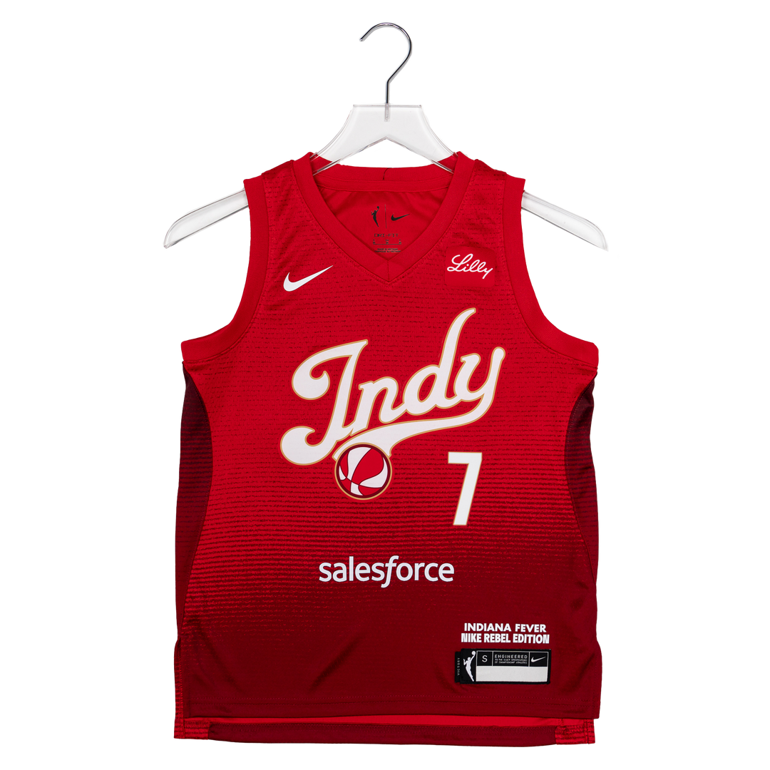Youth Indiana Fever #7 Aliyah Boston 2026 Rebel Swingman Jersey in Red by Nike