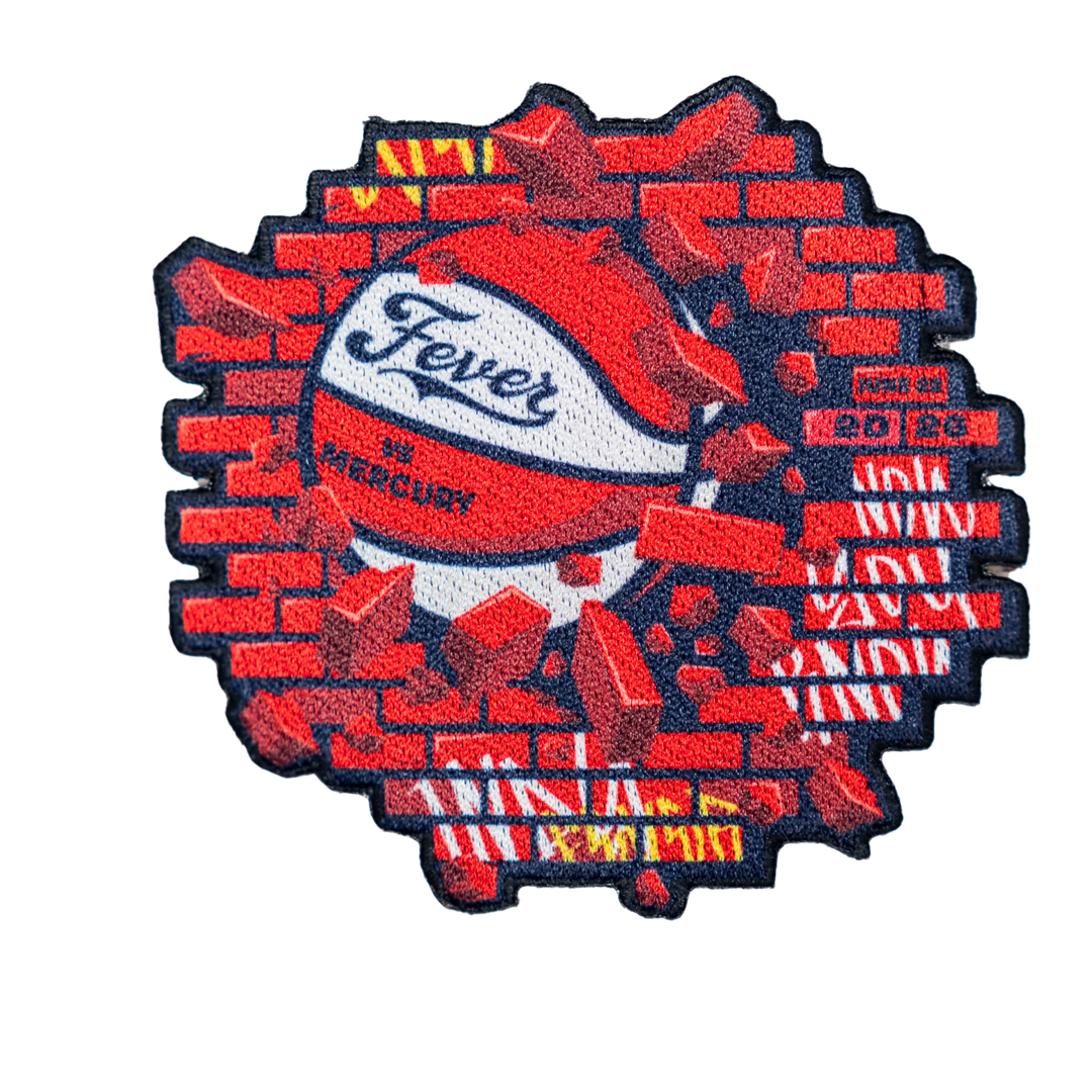 Indiana Fever Collectors Game Patch June 22nd in Red by Emblem Source