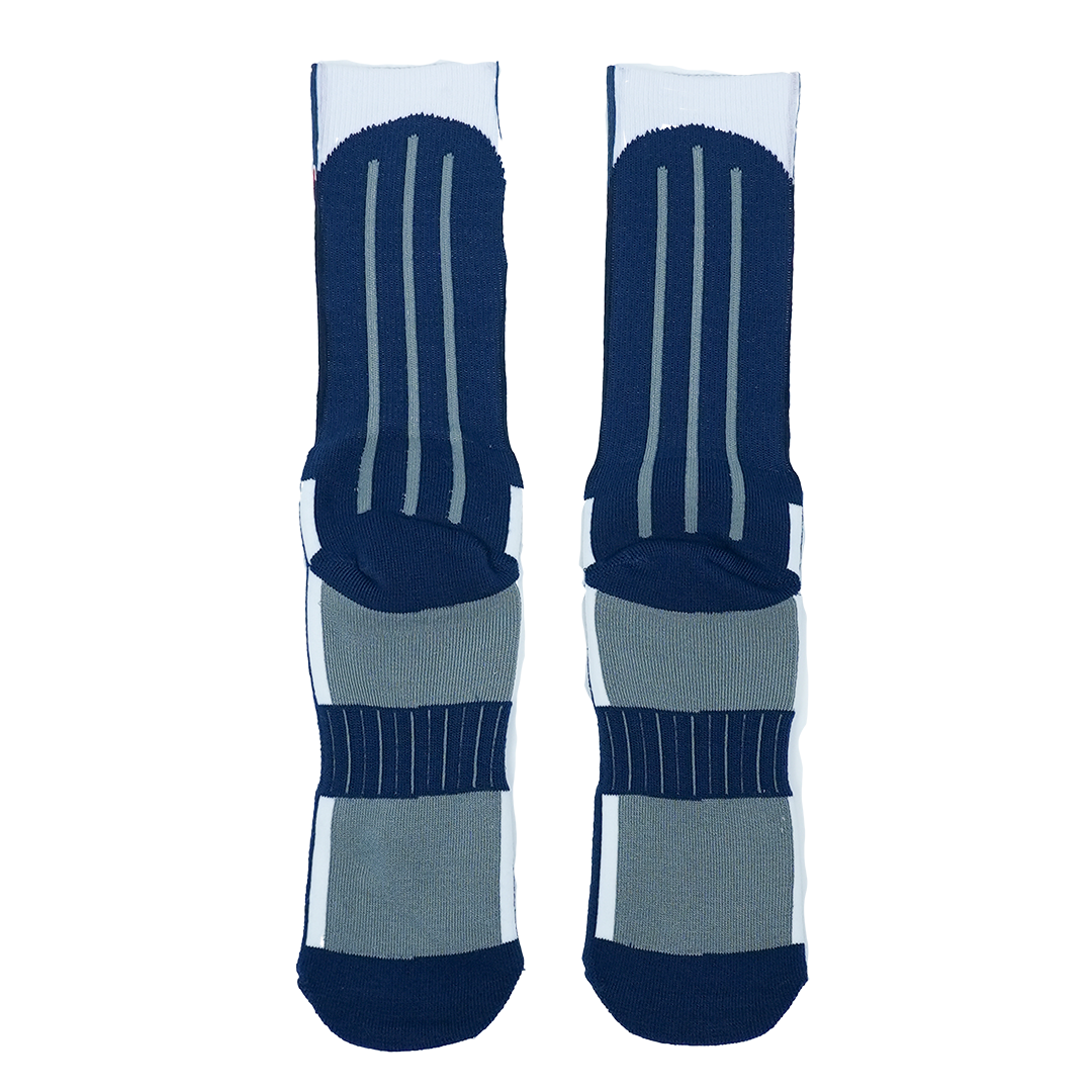 Youth Indiana Fever Primary Logo Quarter Length Sock in Navy by For Bare Feet