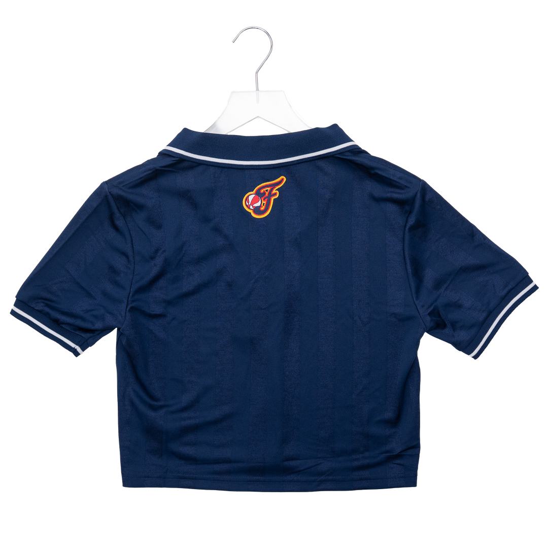 Women's Indiana Fever Crop Polo Shirt in Navy by Wear by E. Andrews