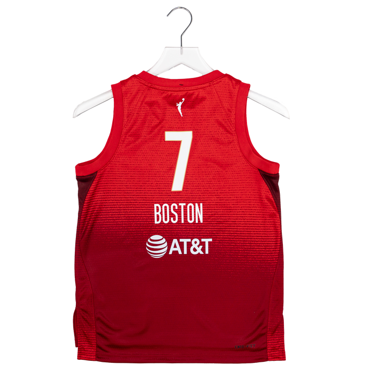 Youth Indiana Fever #7 Aliyah Boston 2026 Rebel Swingman Jersey in Red by Nike