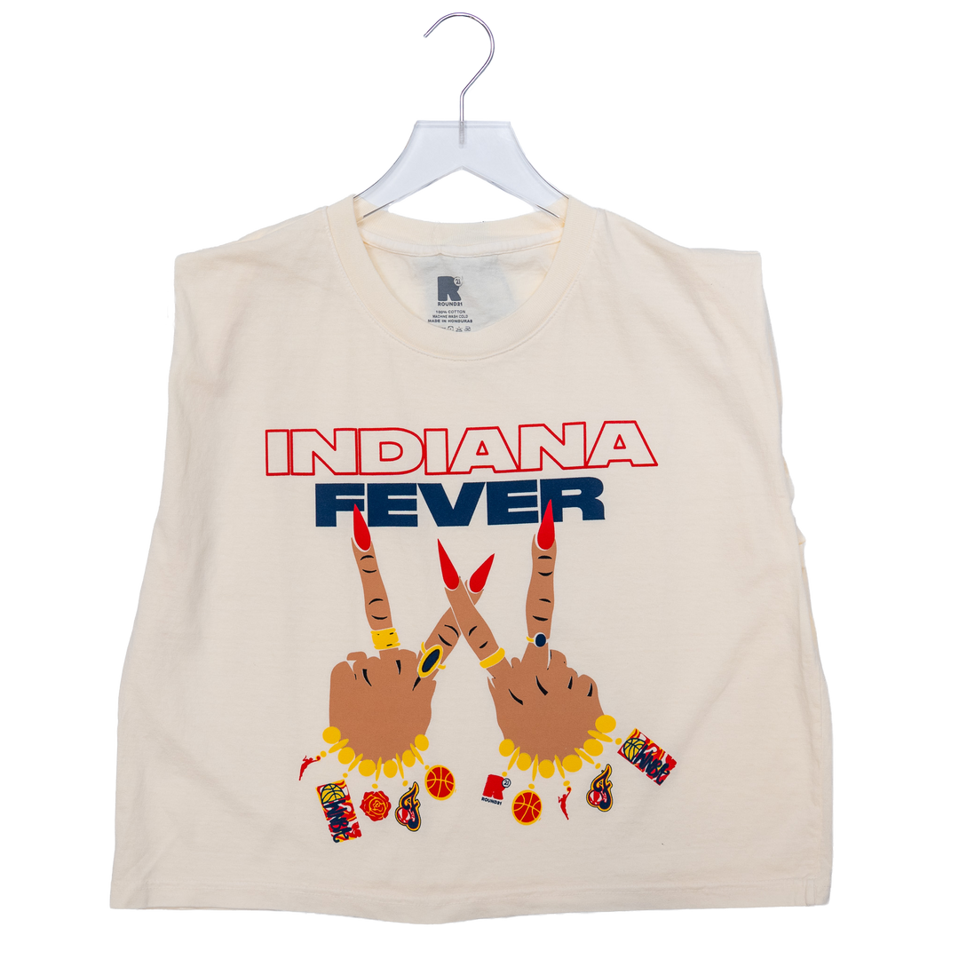 Women's Indiana Fever Strength T-shirt in Natural by Round21