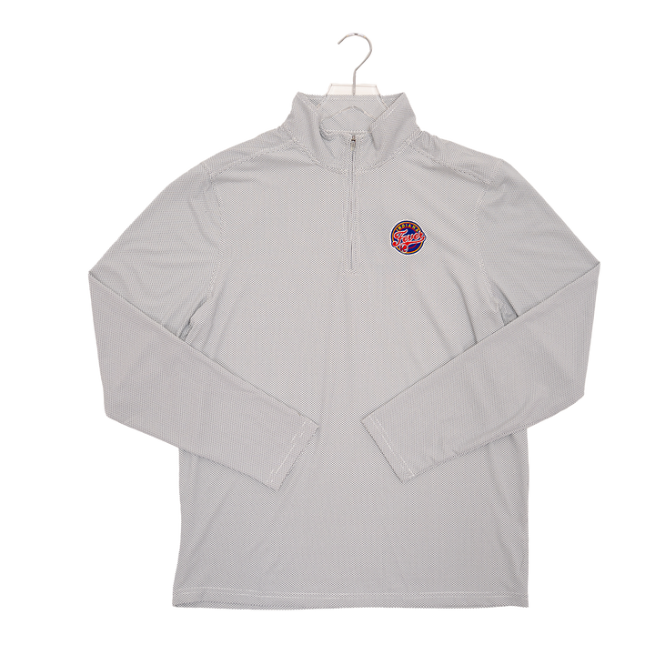 Adult Indiana Fever 1/4 Zip Pave Pullover in White by Antigua