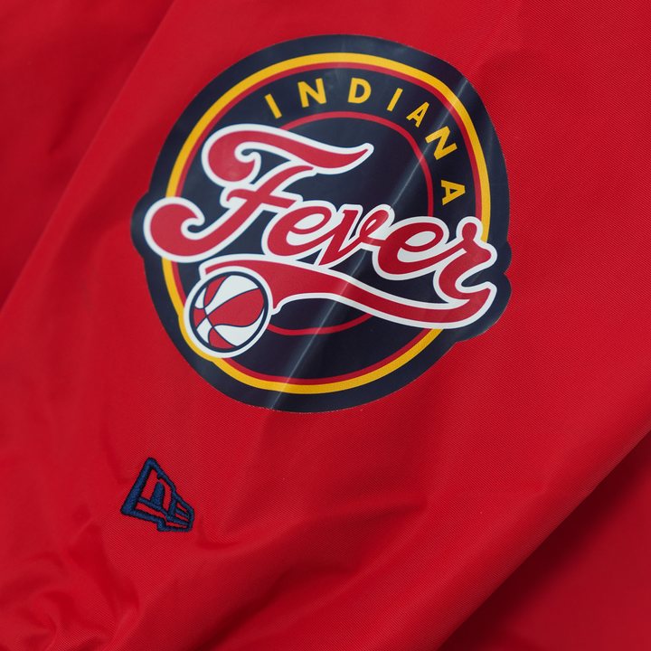 Women's Indiana Fever Crop Coaches Full-Snap Front Jacket in Red by New Era