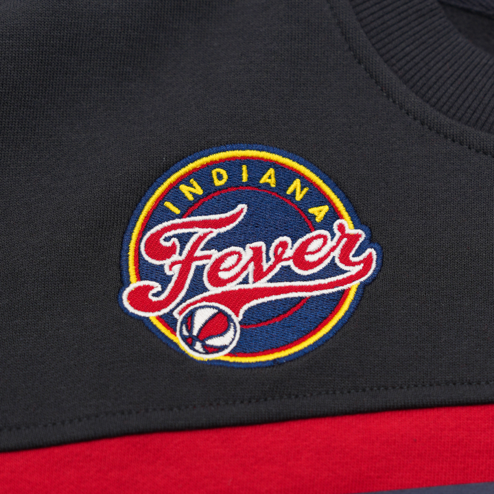 Womens Indiana Fever Colorblock Crewneck Sweatshirt in Red by New Era