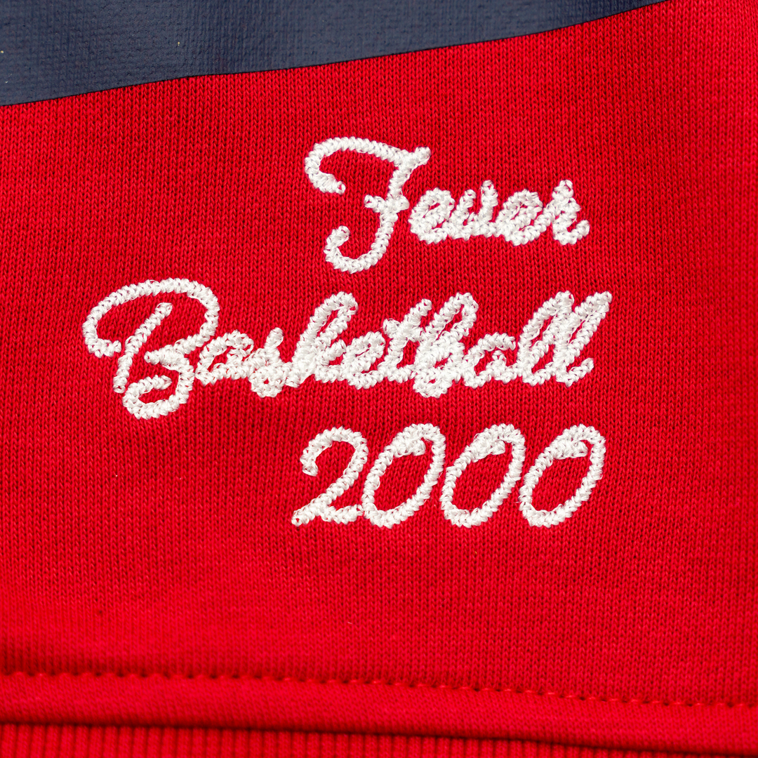 Womens Indiana Fever Colorblock Crewneck Sweatshirt in Red by New Era