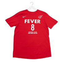 Adult Indiana Fever #8 Sophie Cunningham Rebel Name and Number T-Shirt in Red by Nike