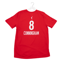Adult Indiana Fever #8 Sophie Cunningham Explorer Name and Number T-Shirt in Navy by Nike
