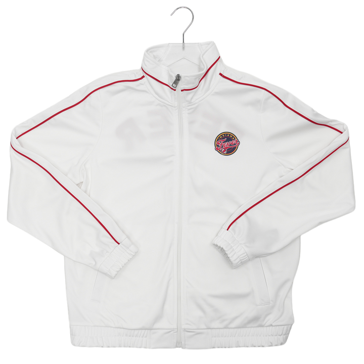 Womens Indiana Fever Crowd Wave Full-Zip Track Jacket in White by G-III
