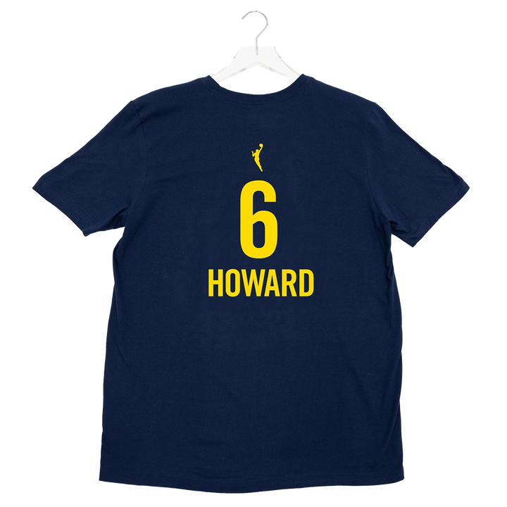 Adult Indiana Fever #6 Natasha Howard Explorer Name and Number T-Shirt in Navy by Nike