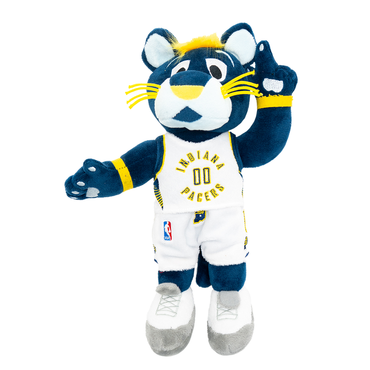 Indiana Pacers Boomer Plush Doll in 10 inches in White by Bleacher Creature