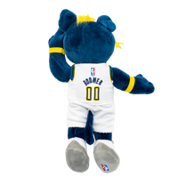 Indiana Pacers Boomer Plush Doll in 10 inches in White by Bleacher Creature