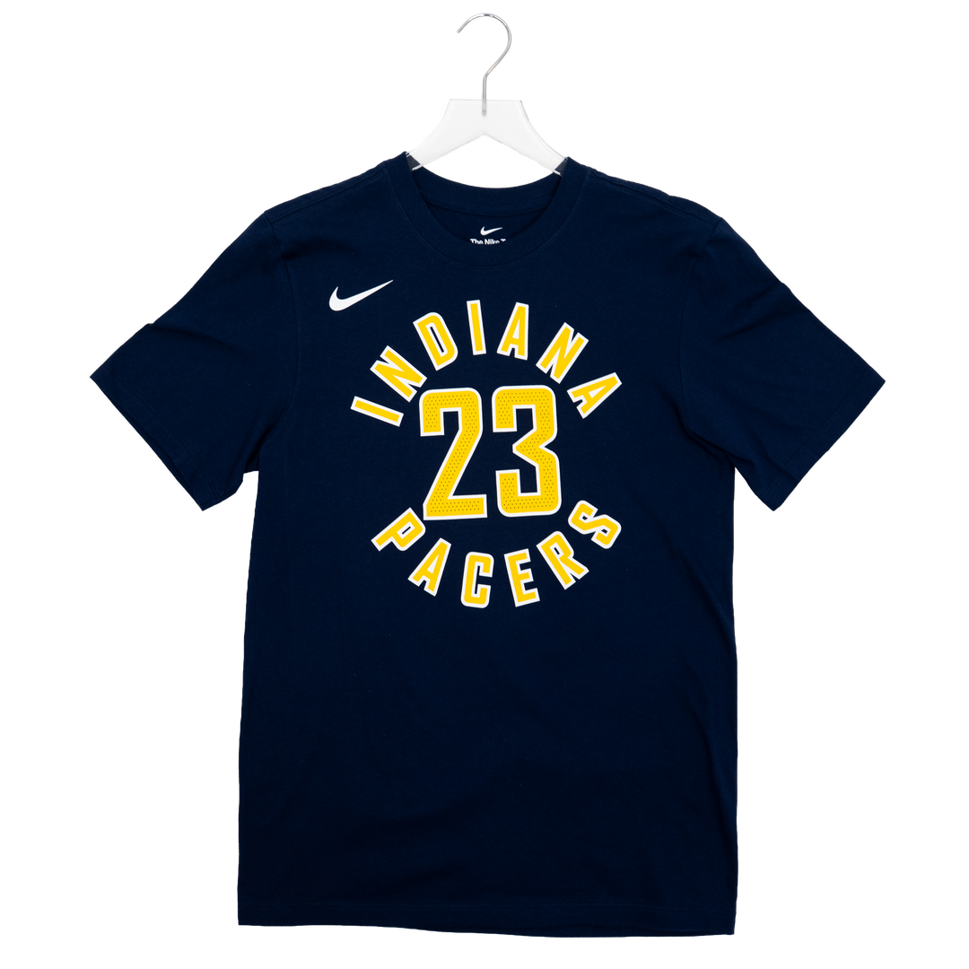 Adult Indiana Pacers #23 Aaron Nesmith Icon Name and Number T-shirt in Navy by Nike