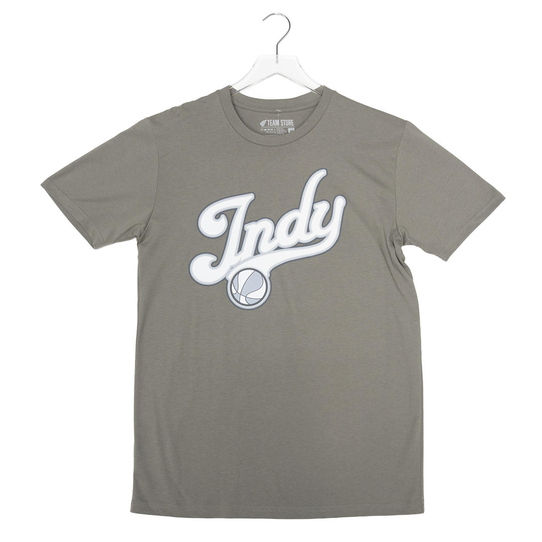 Adult Indiana Fever Tonal Script T-shirt in Grey by Fever Team Store