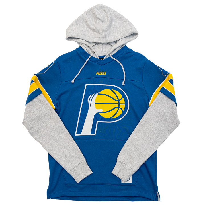 Adult Indiana Pacers 25-26' CITY EDITION High Post Lacer Hooded Sweatshirt in Royal by '47