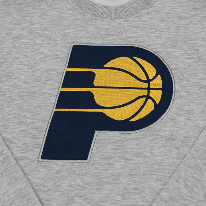 Adult Indiana Pacers Primary Logo Crewneck Sweatshirt in Grey by Pacers Team Store