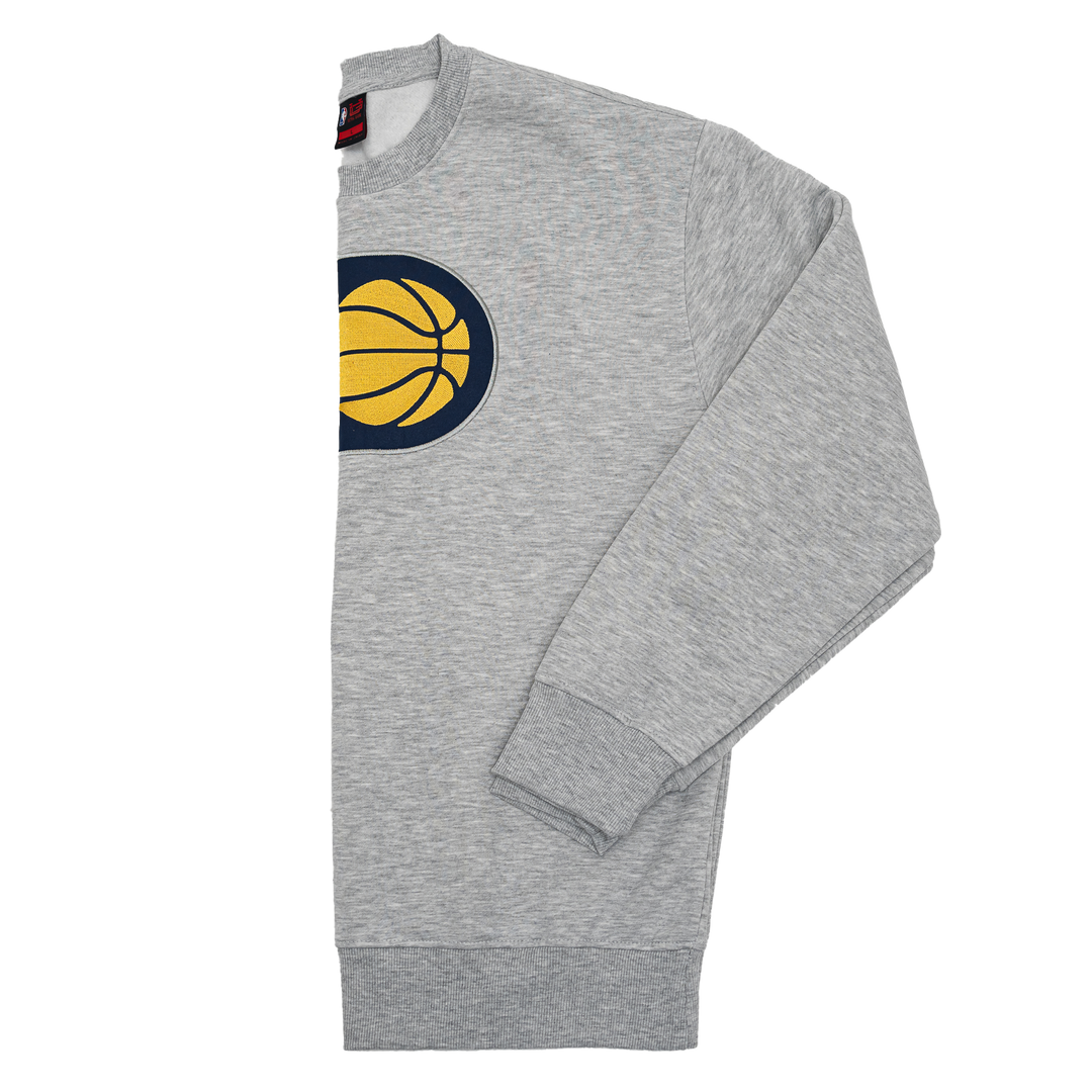 Adult Indiana Pacers Primary Logo Crewneck Sweatshirt in Grey by Pacers Team Store