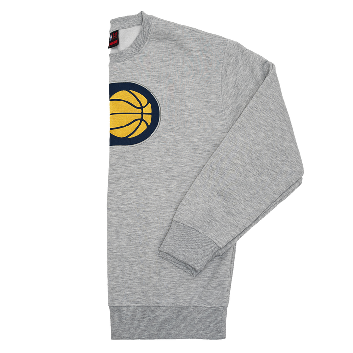 Adult Indiana Pacers Primary Logo Crewneck Sweatshirt in Grey by Pacers Team Store