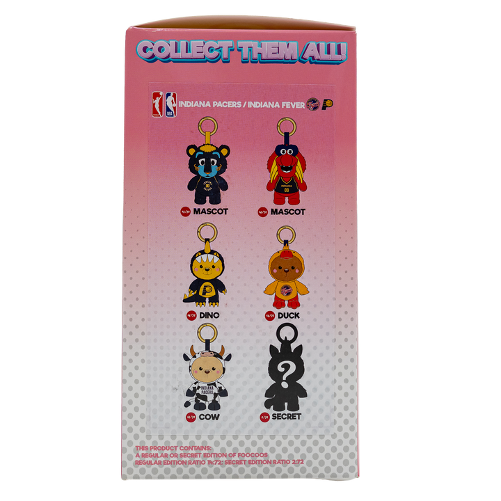 Indiana Pacers/Indiana Fever FOOCOOS Plush Keychain by FOCO