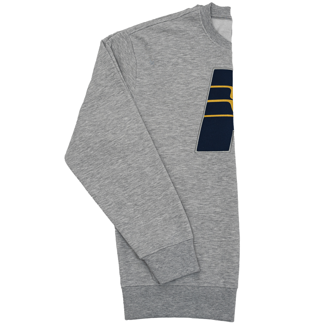 Adult Indiana Pacers Primary Logo Crewneck Sweatshirt in Grey by Pacers Team Store