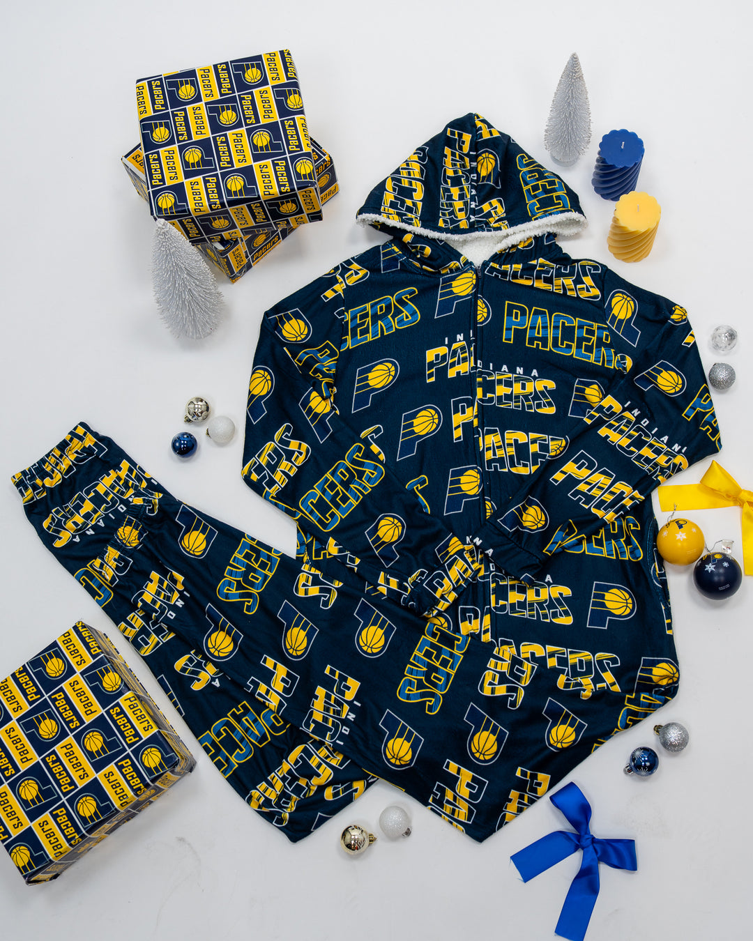 Adult Indiana Pacers Holiday Union Suit in Navy by Pacers Team Store