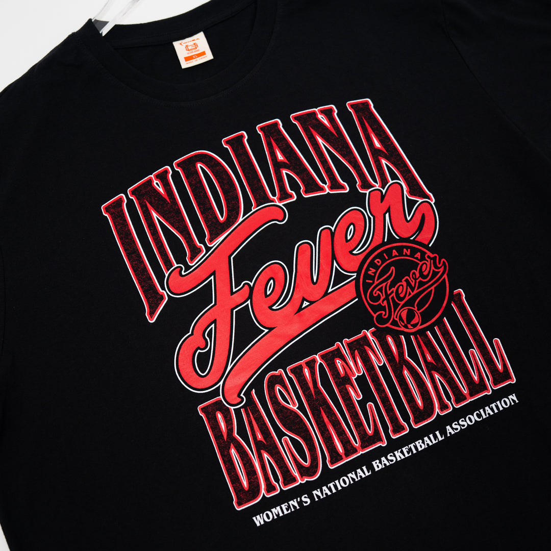Adult Indiana Fever Stranger Things Shock T-shirt in Black by Fever Team Store