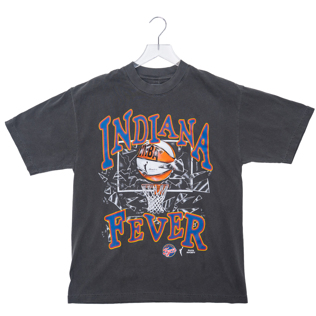 Adult Indiana Fever Shatter T-shirt in Black by Playa Society