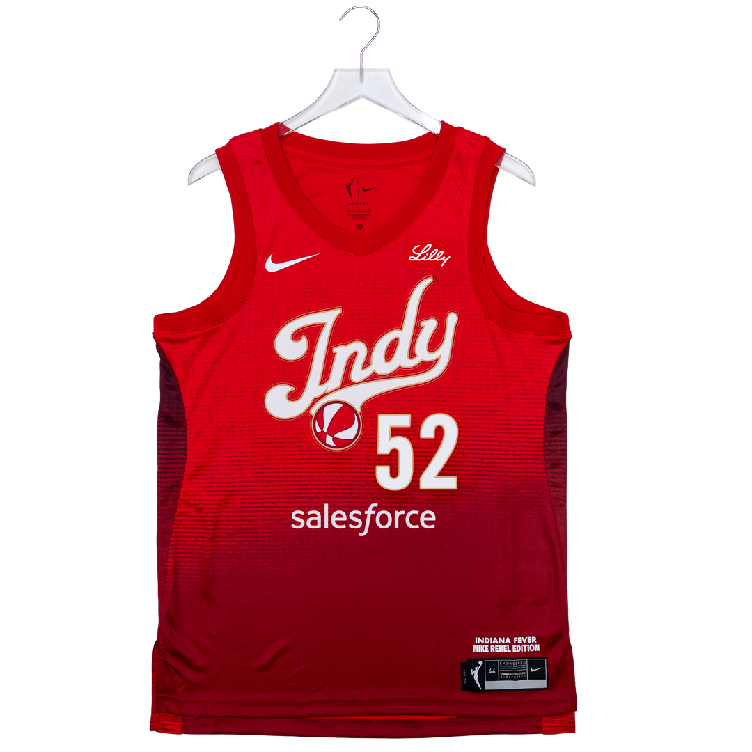 Adult Indiana Fever #52 Ty Harris 2026 Rebel Swingman Jersey in Red by Nike