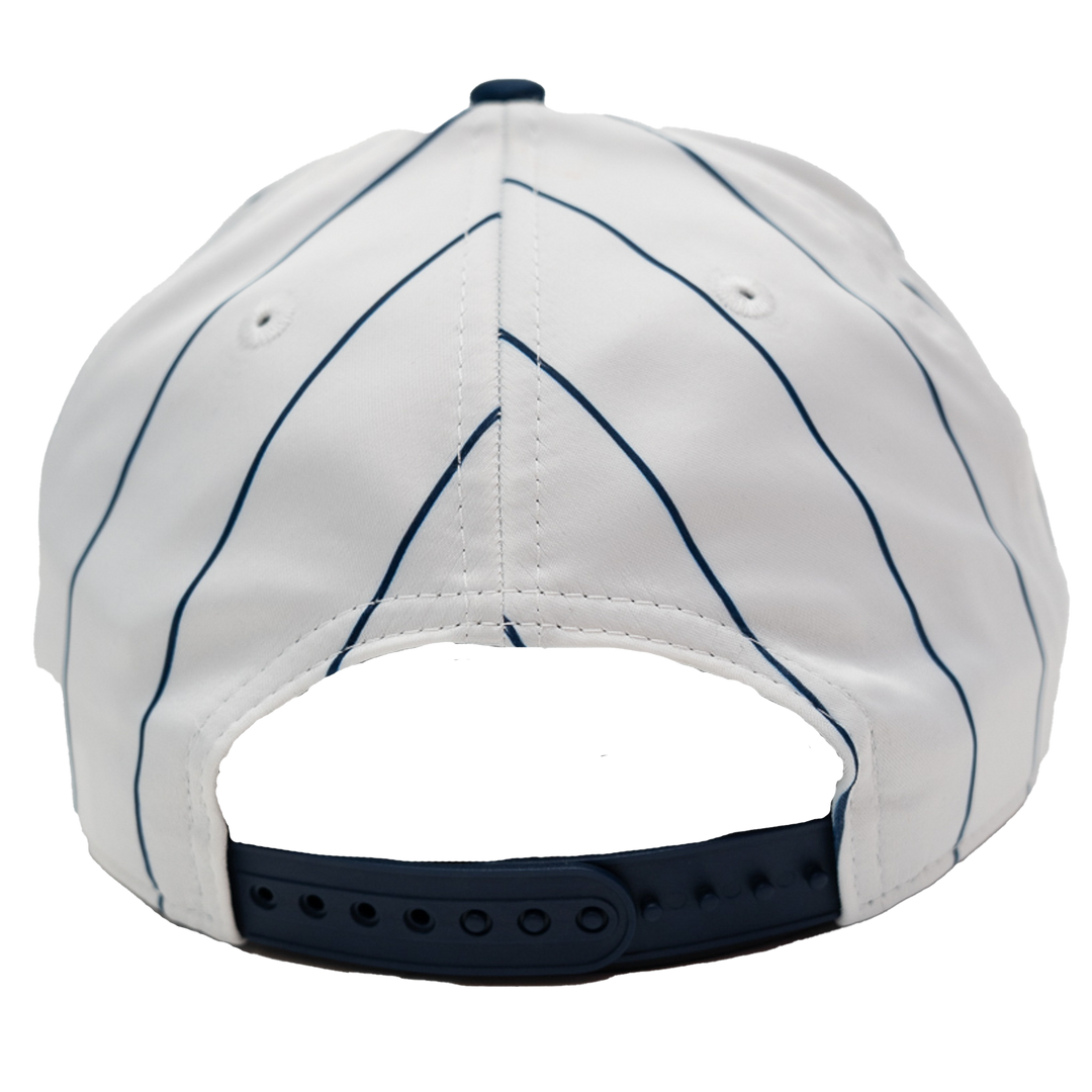 Adult Indiana Pacers Satin Pinstripe 9Fifty Hat in White by New Era