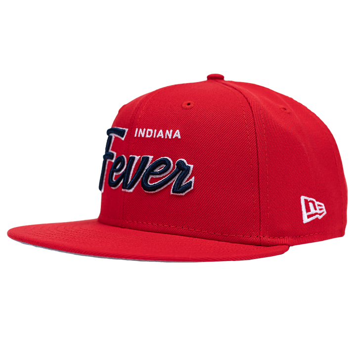 Adult Indiana Fever Script 9Fifty Hat in Red by New Era