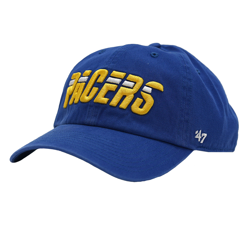 Adult Indiana Pacers 25-26' CITY EDITION Sure Shot Clean-Up Hat in Royal by '47