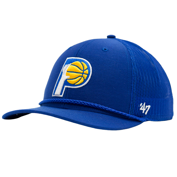 Adult Indiana Pacers 25-26' CITY EDITION Trucker Hat in Royal by '47