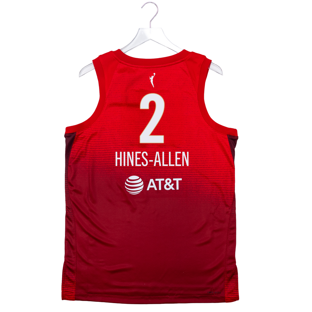 Adult Indiana Fever #2 Myisha Hines-Allen 2026 Rebel Swingman Jersey in Red by Nike