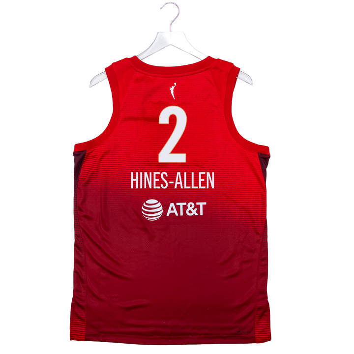 Adult Indiana Fever #2 Myisha Hines-Allen 2026 Rebel Swingman Jersey in Red by Nike