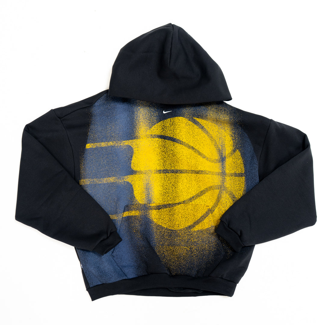 Adult Indiana Pacers 26-27' Icon Standard Issue Hooded Sweatshirt in Black by Nike