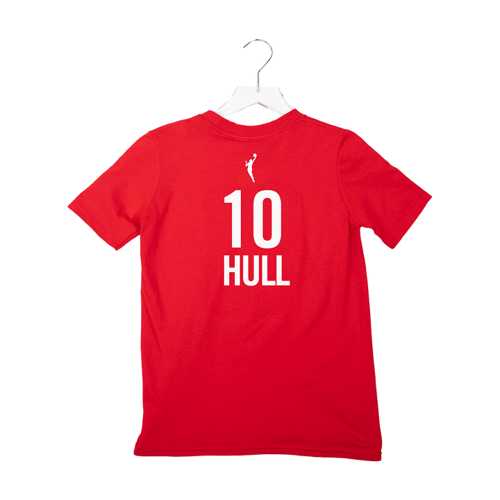 Adult Indiana Fever #10 Lexie Hull Rebel Name and Number T-Shirt in Red by Nike