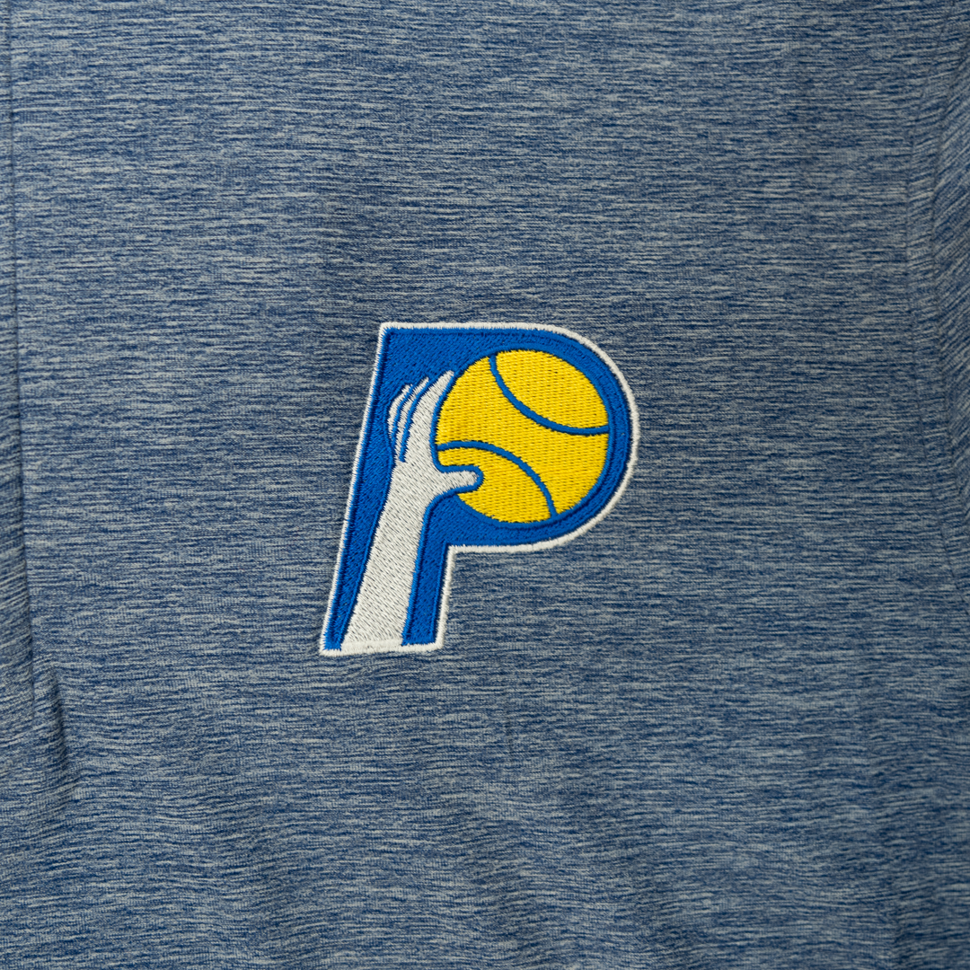 Adult Indiana Pacers 25-26’ CITY EDITION 1/4 Zip Hunk Performance Shirt in Grey by Antigua