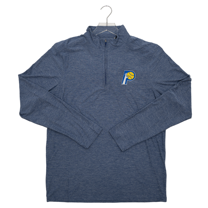 Adult Indiana Pacers 25-26’ CITY EDITION 1/4 Zip Hunk Performance Shirt in Grey by Antigua