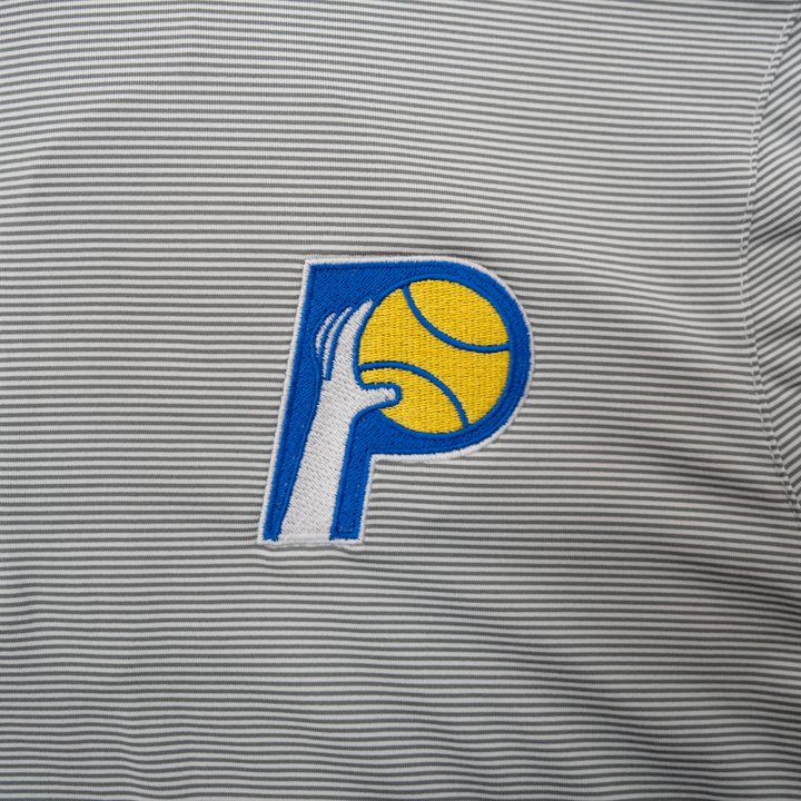 Adult Indiana Pacers 25-26’ CITY EDITION 1/4 Zip Twine Shirt in Grey by Antigua