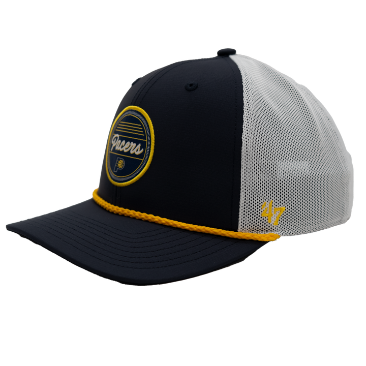 Adult Indiana Pacers BRR Fairway Trucker Hat in Navy by '47