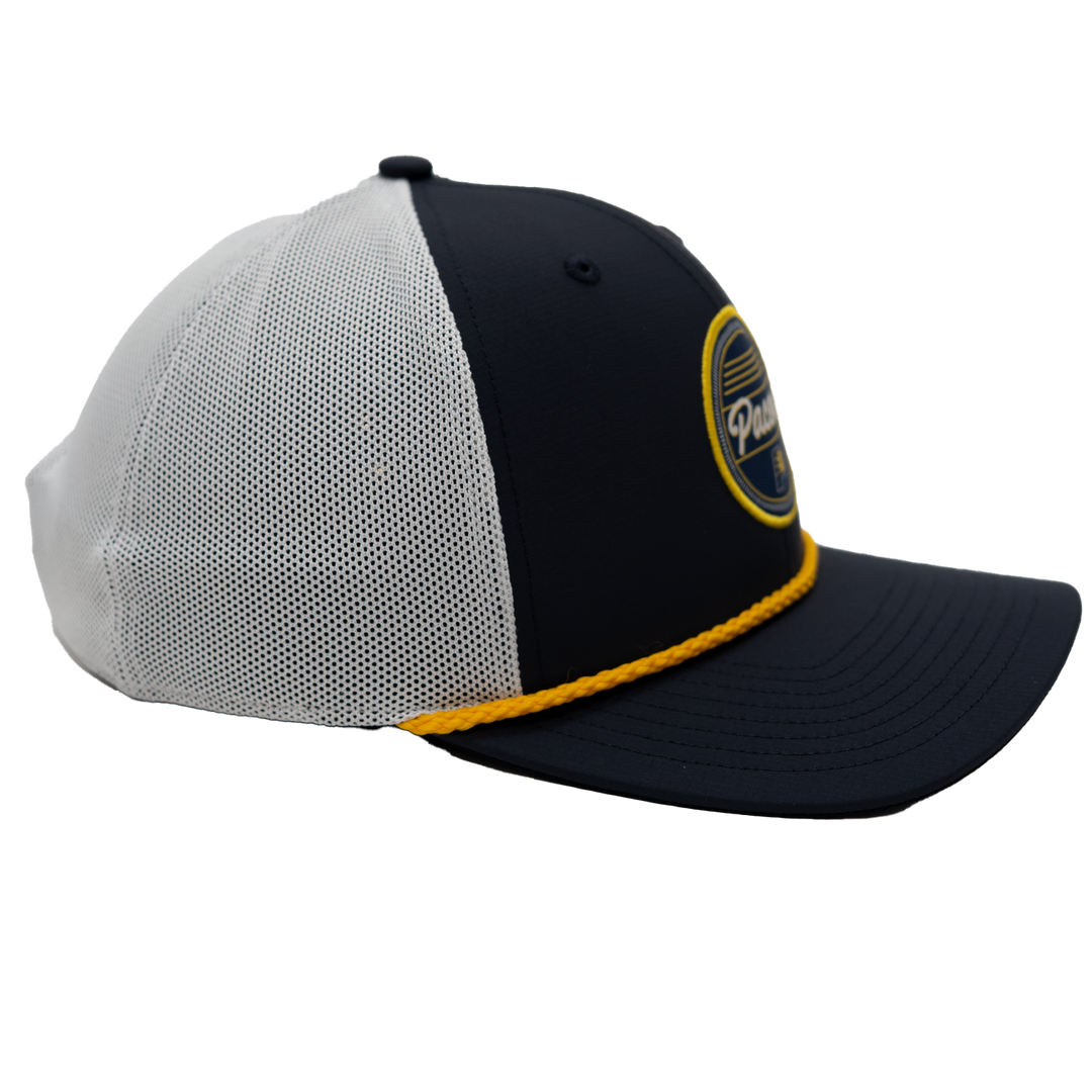 Adult Indiana Pacers BRR Fairway Trucker Hat in Navy by '47