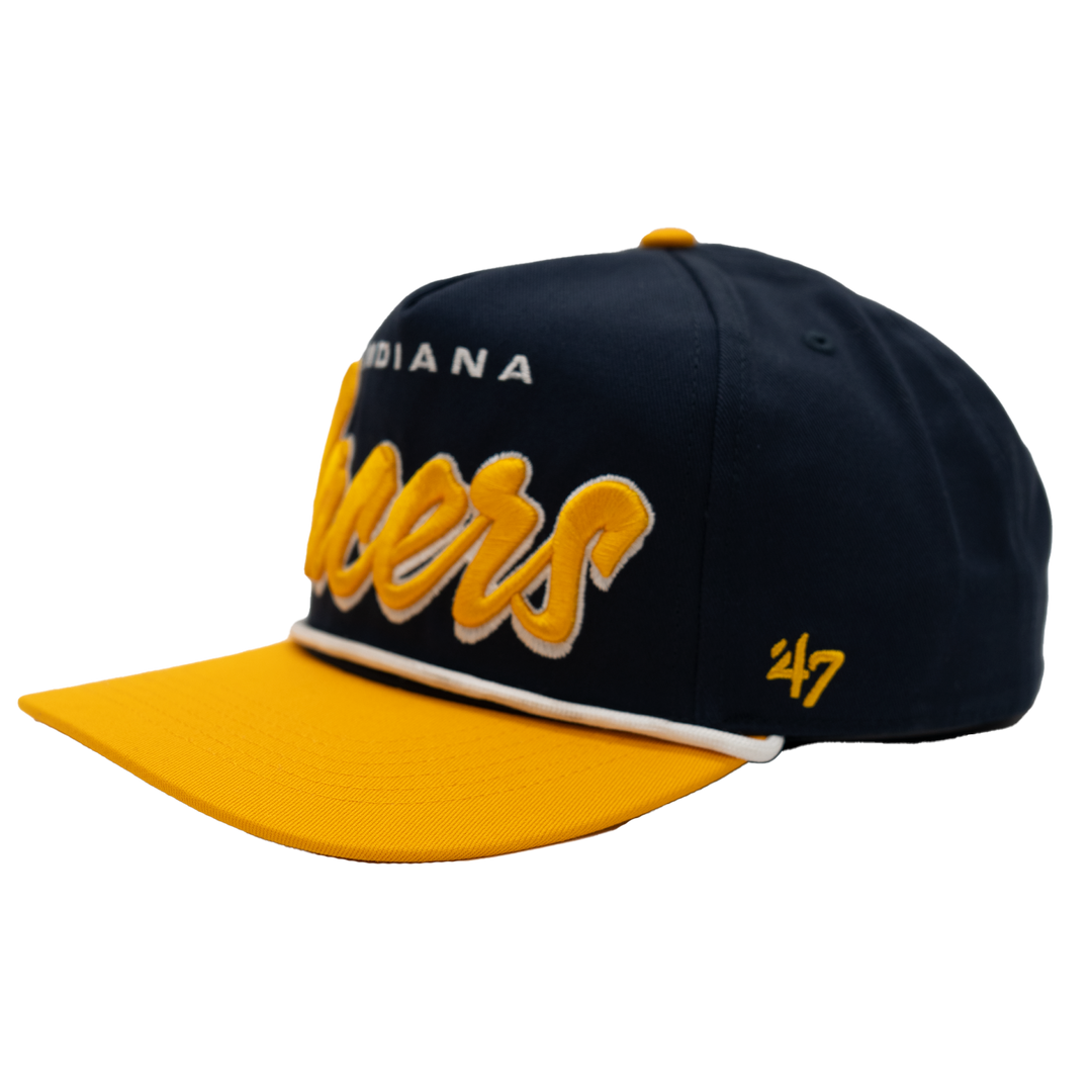 Adult Indiana Pacers Drop Shadow Hitch Hat in Navy by '47