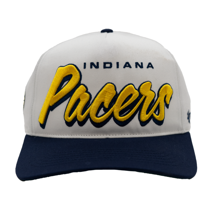 Adult Indiana Pacers Drop Shadow Hitch Hat in White by '47