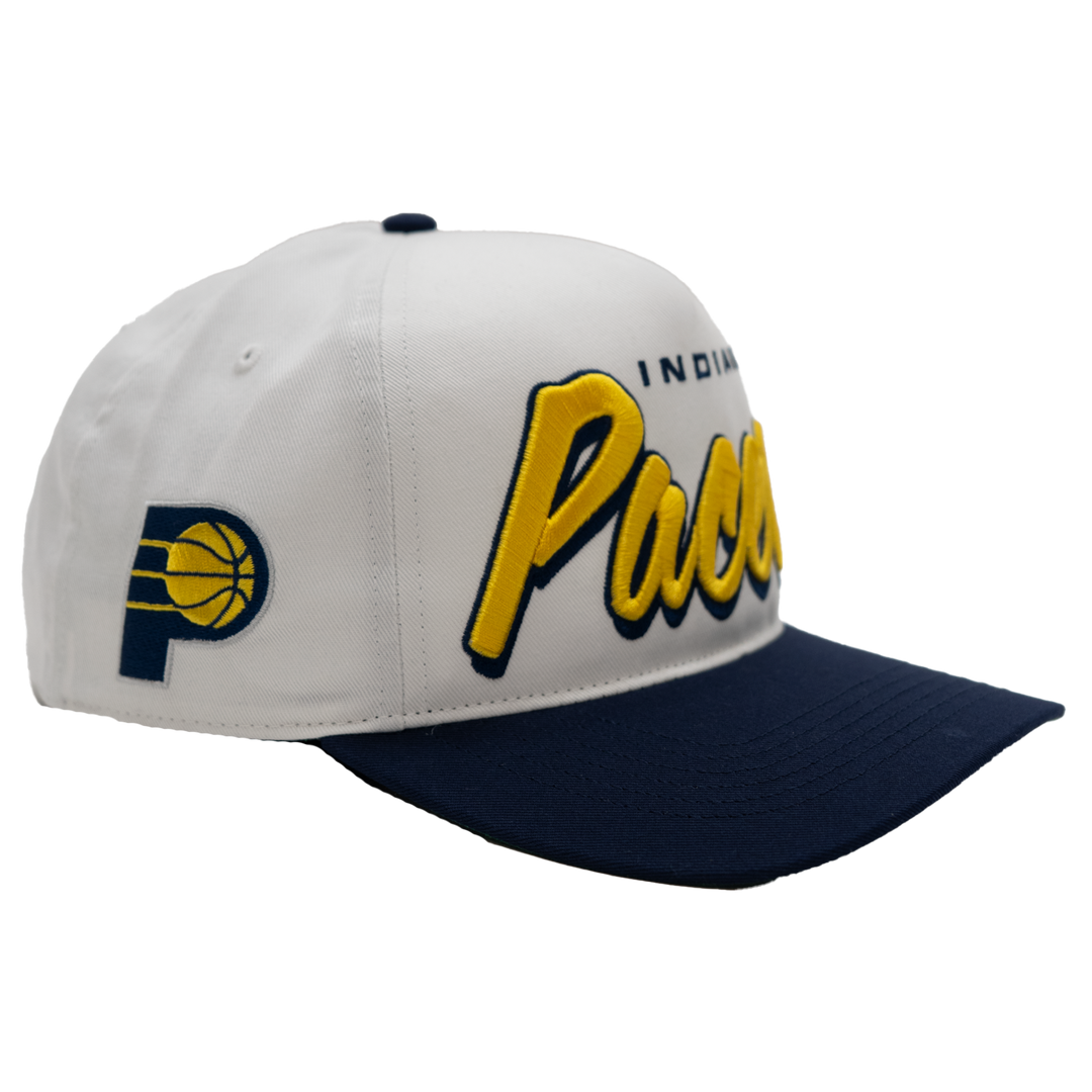 Adult Indiana Pacers Drop Shadow Hitch Hat in White by '47