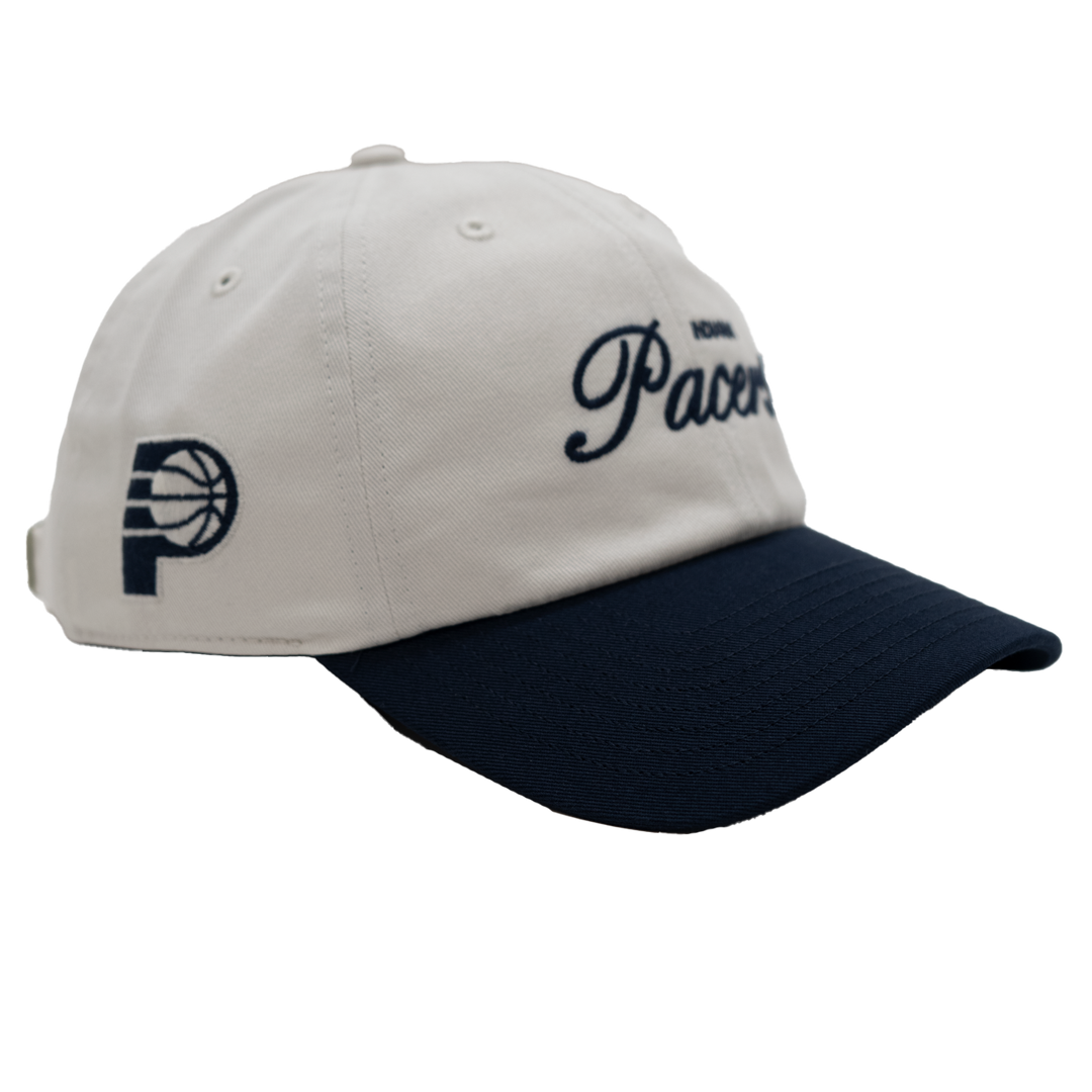 Adult Indiana Pacers Foundational Clean Up Hat in Navy by '47