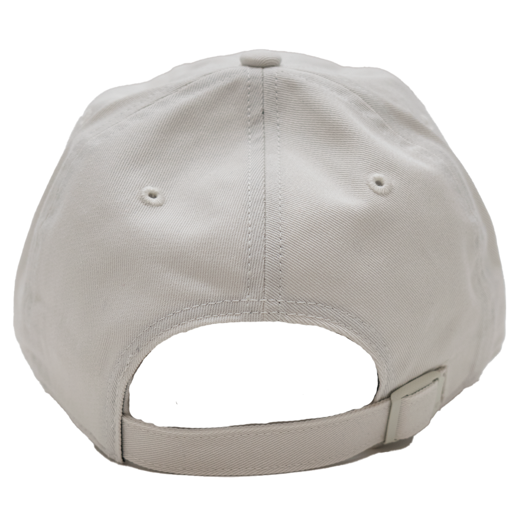 Beige baseball cap on a white background